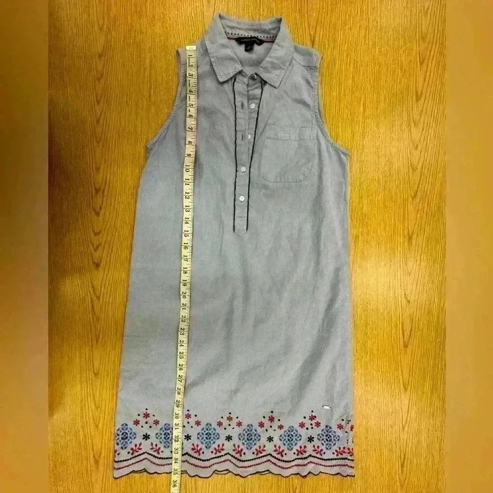 Tommy Hilfiger Patriotic Sleeveless Collared Dress Size Small - Picture 3 of 5